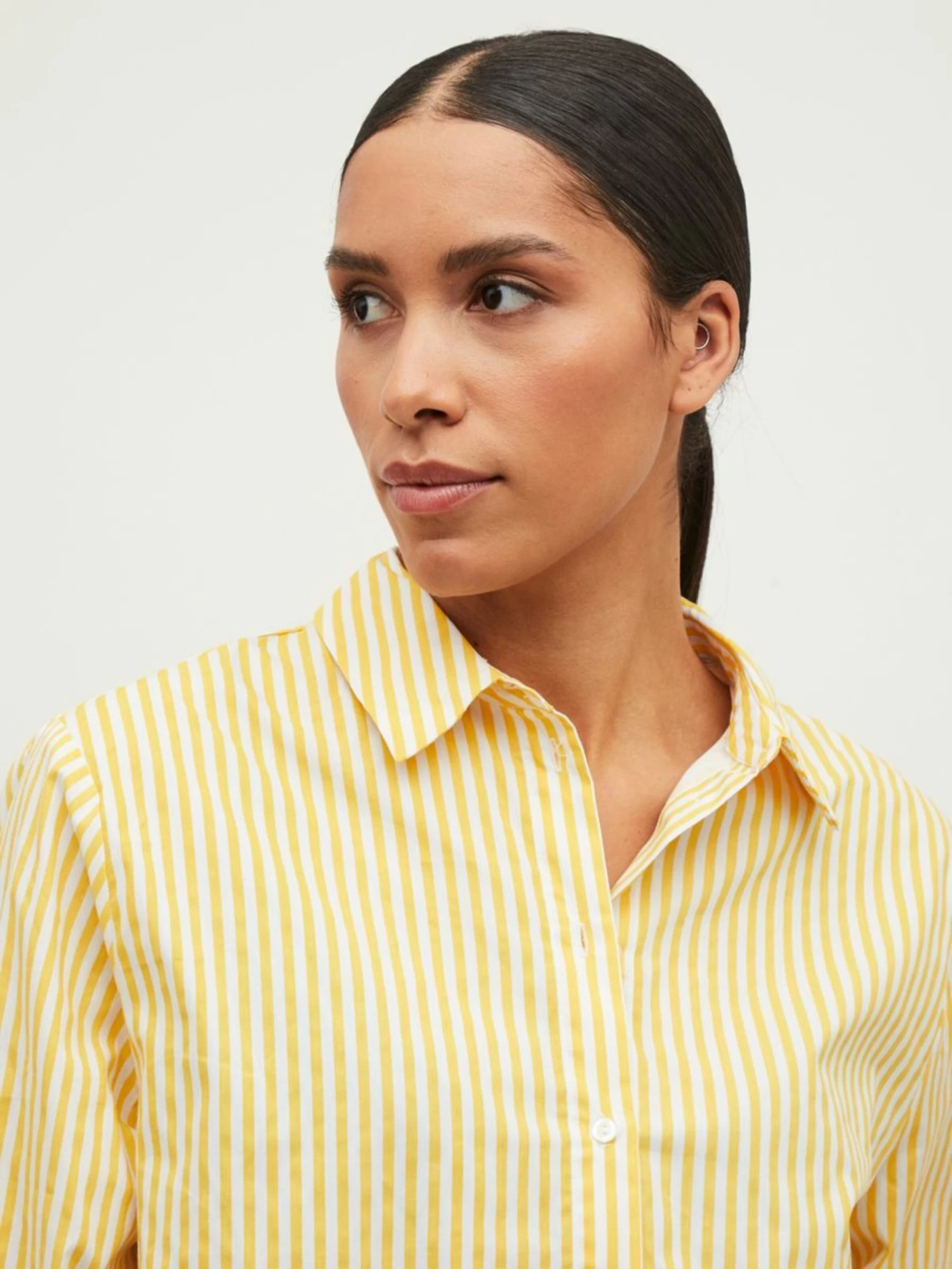 Vila Overhemden Blouse Nicoline Dames Geel 8 Vila Overhemden Blouse Nicoline Dames Geel - Afbeelding 6