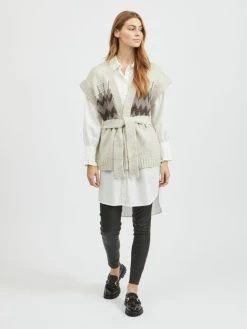 Vila Vesten Gebreide Bodywarmer Dames Crème 12 Vila Vesten Gebreide Bodywarmer Dames Crème -Vila dd2760941e6d4c4f6305780f70159acf