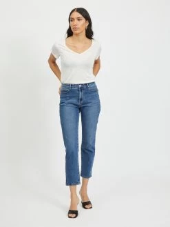Vila Straight Regular Jeans Sommer Dames Blauw 12 Vila Straight Regular Jeans Sommer Dames Blauw -Vila dd4c2652dc1253d4dd608521dc414d02