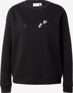 Vila Sweatshirts Sweatshirt Ella Dames Zwart