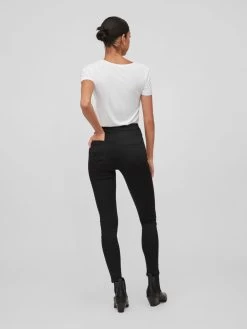 Vila Jeans Skinny Jeans STAY Dames Zwart -Vila df7c95b31f1103626a324ad5c4796d29