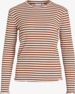 Vila Longsleeves Shirt THESSA Dames Karamel