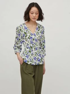 Blouses Met Korte Mouw Blouse Dames Groen 10 Blouses Met Korte Mouw Blouse Dames Groen -Vila e1142c222fb434460b5d6620aee9b308