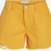 Vila Denim Shorts Regular Jeans Maura Dames Oranje -Vila e1d9a50d8af3577756c944be5317b568