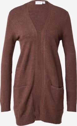 Vila Vesten Gebreid Vest Ril Dames Chocoladebruin