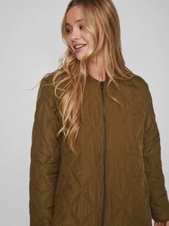 Vila Tussenmantels Tussenmantel Dames Groen -Vila e2dcd9fbf8025a7e659c2c0ab0ad36b6