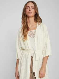 Vila Vesten Gebreid Vest Lesly Dames Natuurwit -Vila e2f9519adf59e672b5de08c76647f1d8