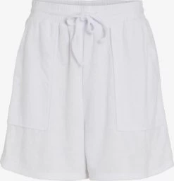 Vila Shorts Loosefit Broek Lule Dames Wit
