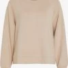 Vila Sweatshirts Sweatshirt Dames Beige -Vila e447fd18b6f11851572a0199277b6671
