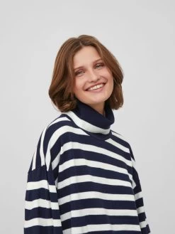 Vila Coltruien Trui Dames Donkerblauw -Vila e45f2e61a21bcafe0989a22031559da2