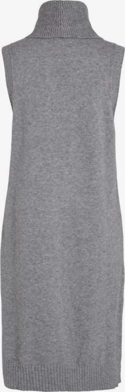 Vila Vesten Gebreide Bodywarmer Ril Dames Grijs -Vila e4c6743056870bc8116e2b616c590ca4