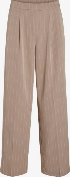 Vila Bandplooibroeken Wide Leg Bandplooibroek Darka Dames Crème / Chamois