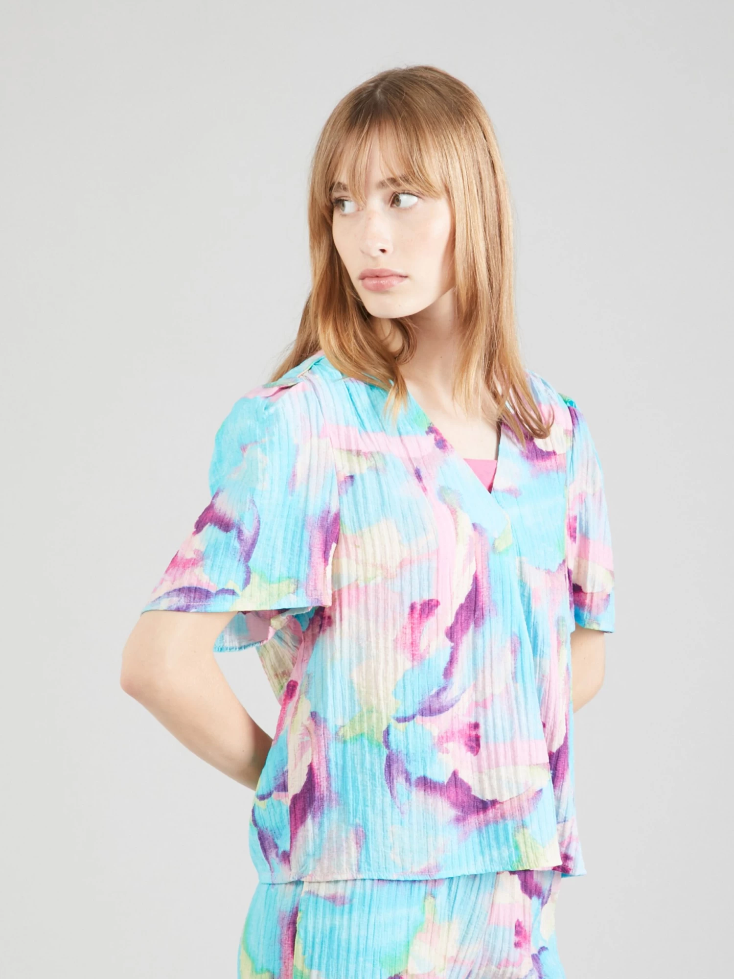 Vila Blouses Met Korte Mouw Blouse CLARA MILLY Dames Pastelgroen 5 Vila Blouses Met Korte Mouw Blouse CLARA MILLY Dames Pastelgroen - Afbeelding 3