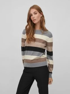 Vila Fijngebreide Truien Trui Dames Gemengde Kleuren -Vila e6adfe115baee1eebd91033d4ed69a7b