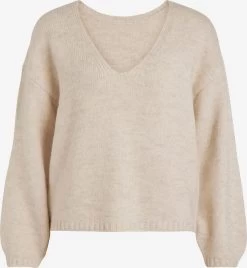 Vila Basic Truien Trui Dames Wolwit