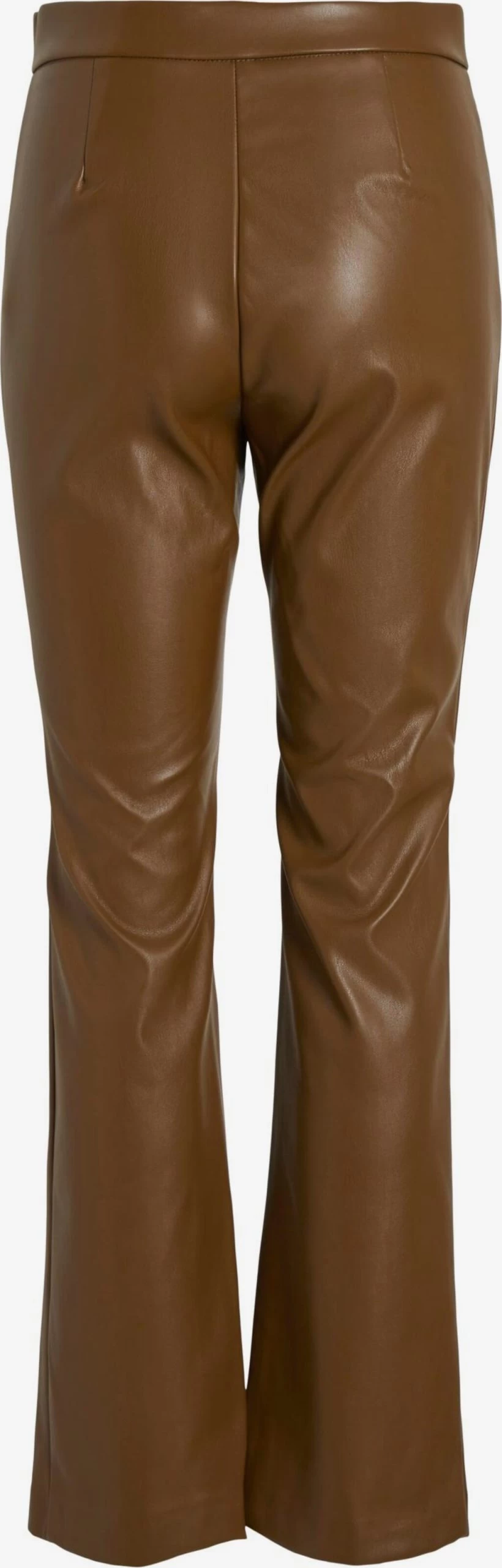 Vila Leren Broeken Flared Broek Nanna Dames Olijfgroen 4 Vila Leren Broeken Flared Broek Nanna Dames Olijfgroen - Afbeelding 2