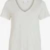 Vila T-shirts Shirt NOEL Dames Wit -Vila e7d086481be1812098188316dddaf393