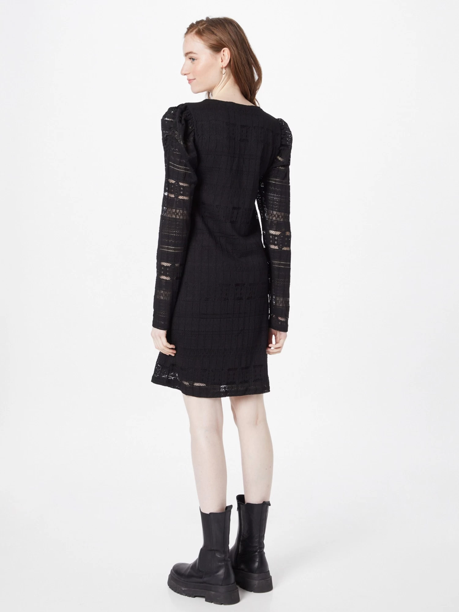 Vila Mini Jurken Jurk Doria Dames Zwart 5 Vila Mini Jurken Jurk Doria Dames Zwart - Afbeelding 3