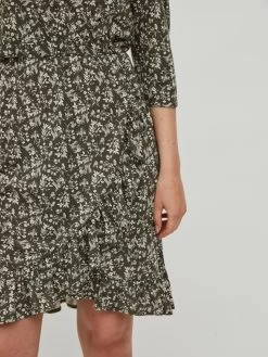 Vila Mini Jurken Jurk Dames Kaki -Vila e8aa3033f5284cc7ea61a7b64a7609d9