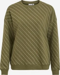 Vila Sweatshirts Sweatshirt Dames Olijfgroen