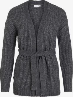 Vila Vesten Gebreid Vest Dames Grijs