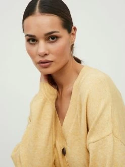 Vila Vesten Gebreid Vest Dames Geel -Vila ed1f9f5e03046223ebdadd972e3e42d1