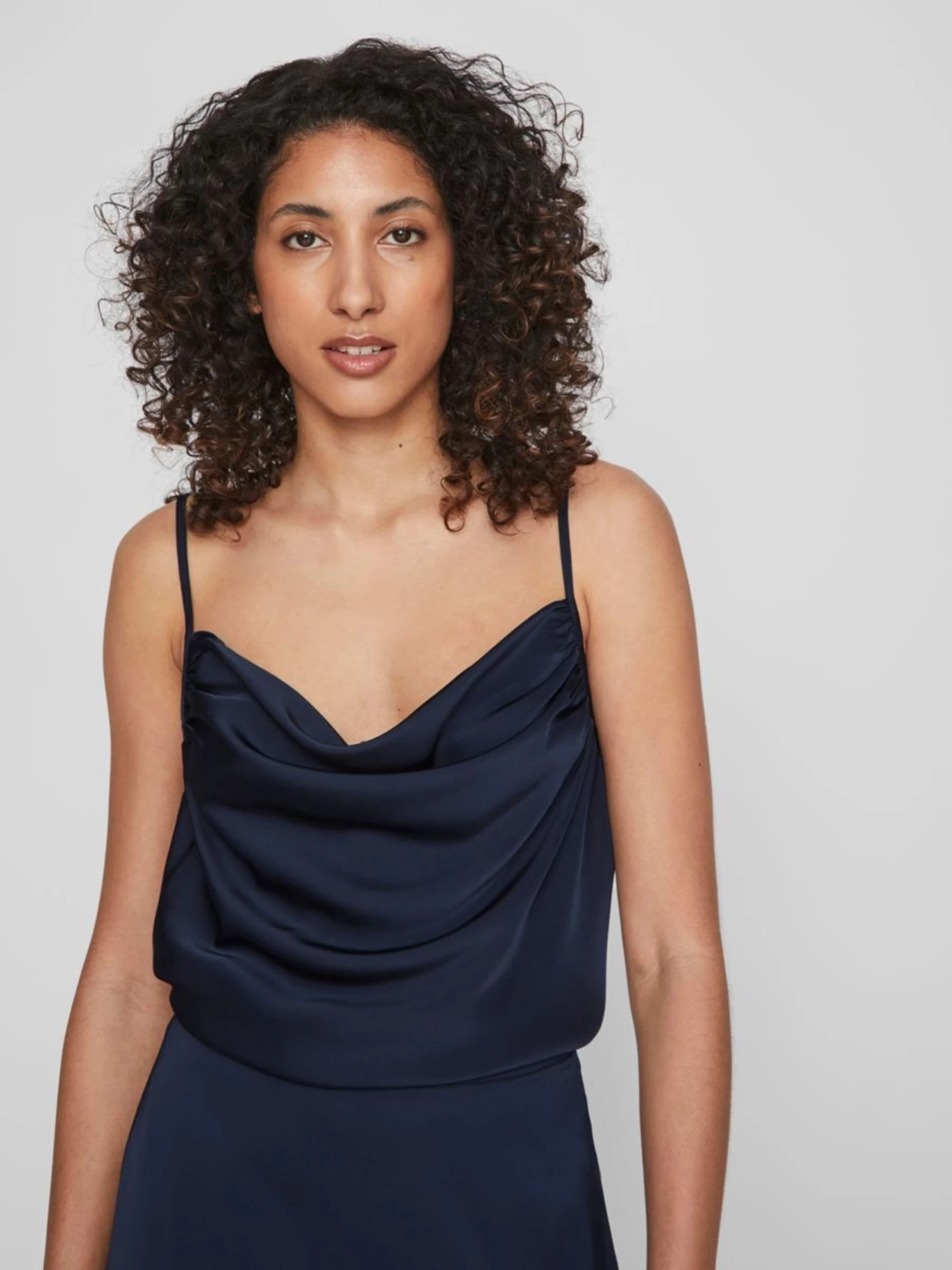 Vila Spaghetti Tops Top Dames Blauw / Donkerblauw 8 Vila Spaghetti Tops Top Dames Blauw / Donkerblauw - Afbeelding 6