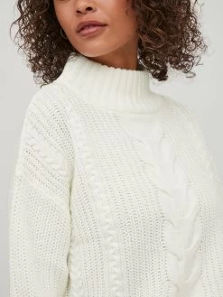 Vila Coltruien Trui Dames Wit -Vila ee7b69b3b44f67567a770b13e66814c8