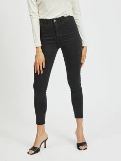 Vila Jeans Skinny Jeans Ekko Dames Zwart -Vila ee98a3dcdfc0f06851f922cd17f79acf
