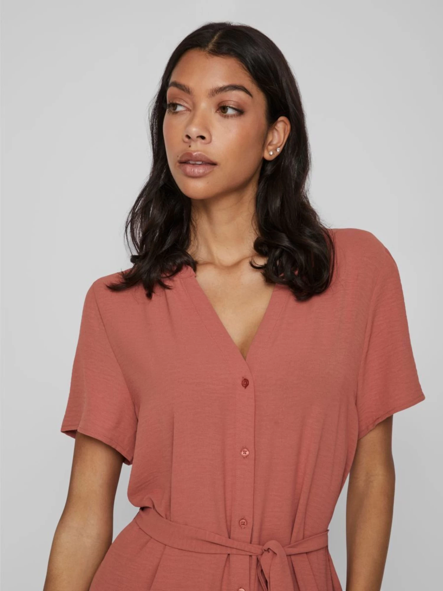 Vila Maxi Jurken Jurk Dames Rood 8 Vila Maxi Jurken Jurk Dames Rood - Afbeelding 6