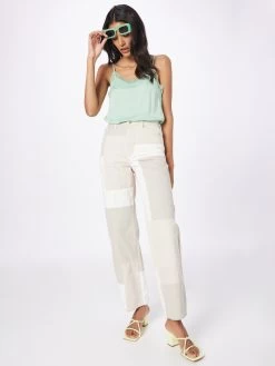 Vila Kanten Blouses Blouse Cava Dames Pastelgroen -Vila f0a35fdf2c64387b7b02625107eefacb