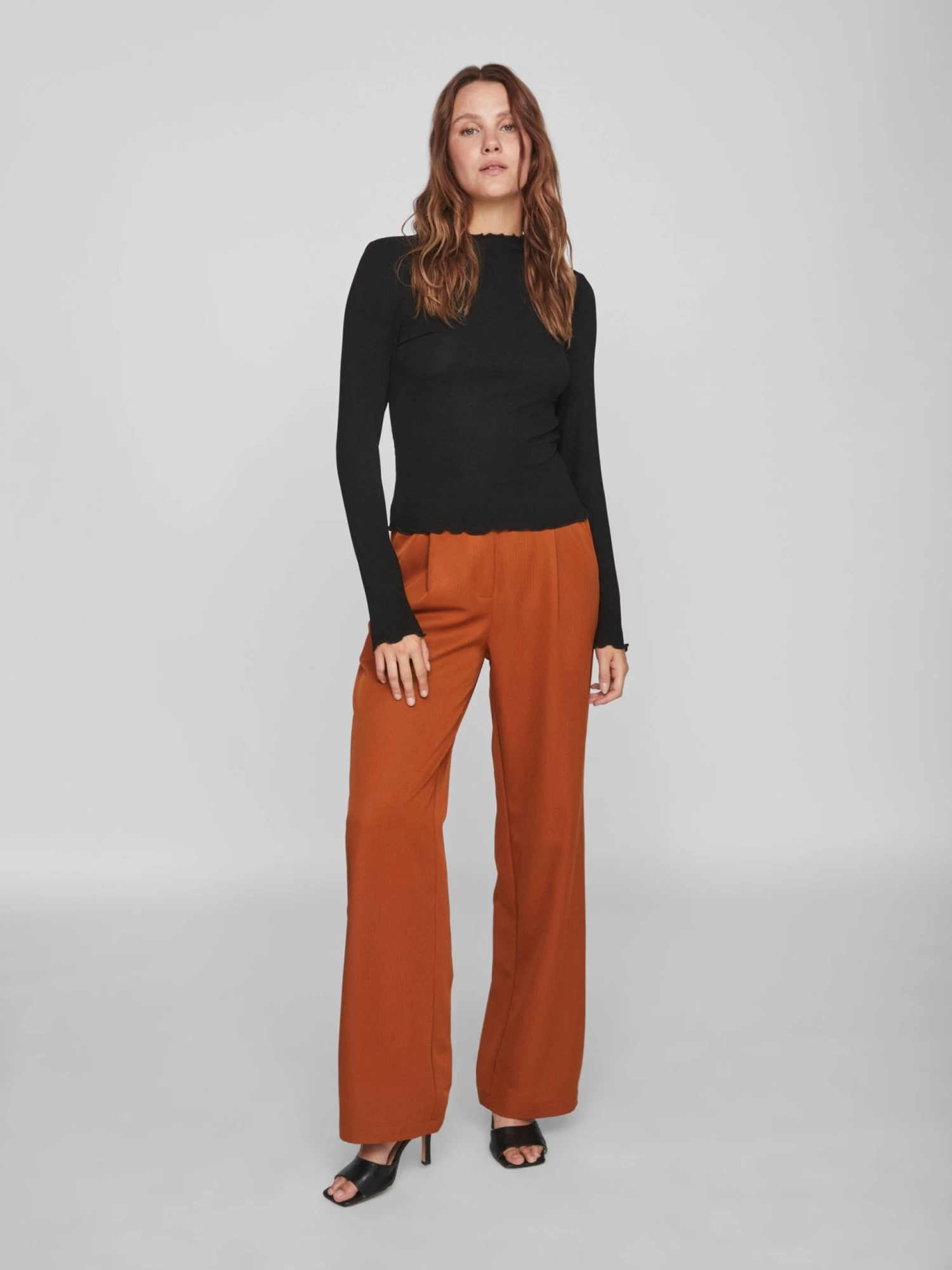 Vila Longsleeves Shirt Dames Zwart 7 Vila Longsleeves Shirt Dames Zwart - Afbeelding 5