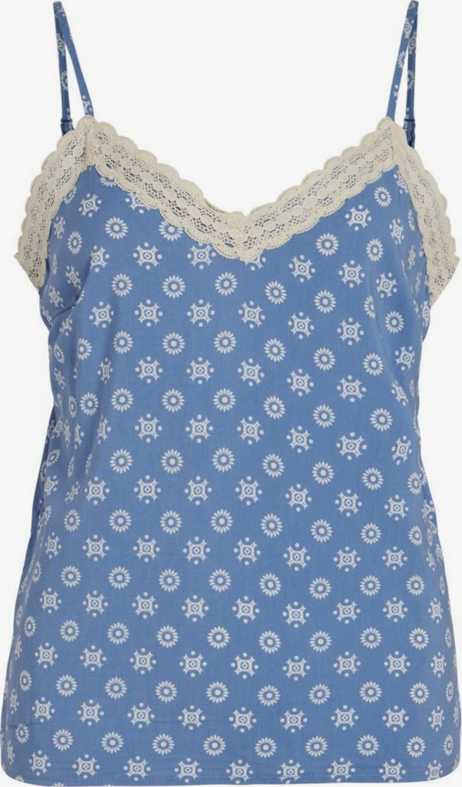 Vila Kanten Tops Top Dames Blauw 3 Vila Kanten Tops Top Dames Blauw