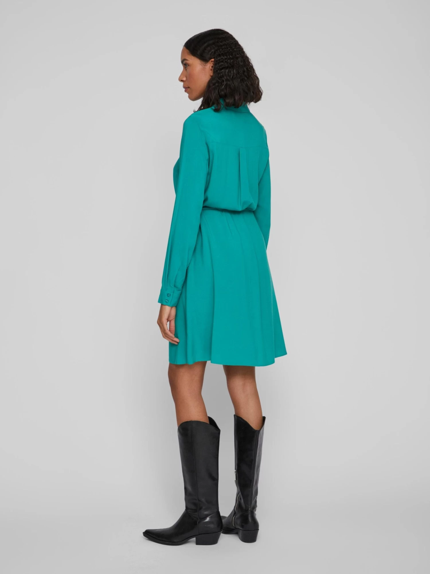 Vila Blousejurken Blousejurk Paya Dames Blauw 6 Vila Blousejurken Blousejurk Paya Dames Blauw - Afbeelding 4