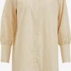 Vila Lange Blouses Blouse Gitzy Dames Sand / Natuurwit 1 Vila Lange Blouses Blouse Gitzy Dames Sand / Natuurwit -Vila f1e3769dc9a12b60de722ed7bf46a455