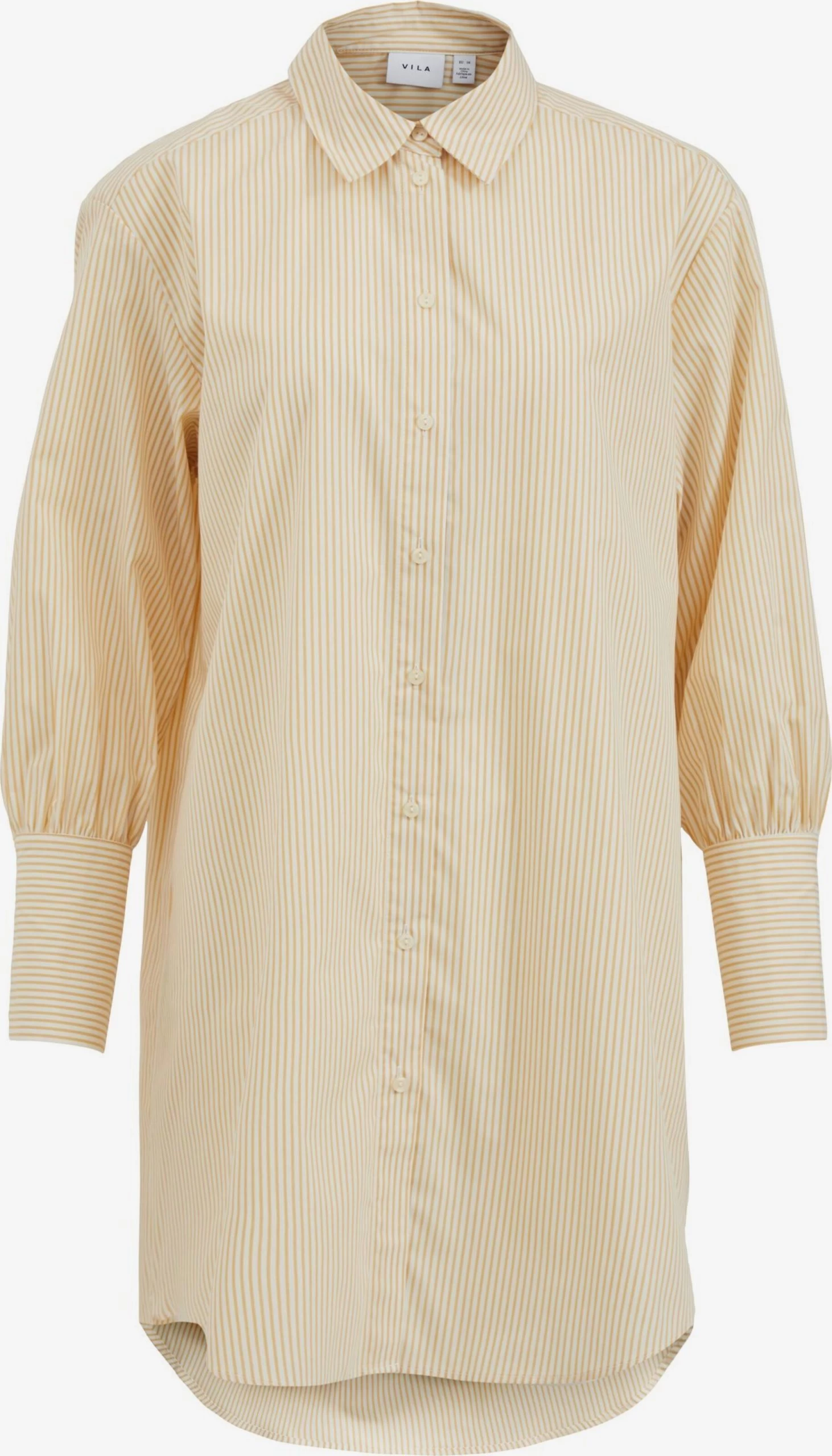 Vila Lange Blouses Blouse Gitzy Dames Sand / Natuurwit 3 Vila Lange Blouses Blouse Gitzy Dames Sand / Natuurwit