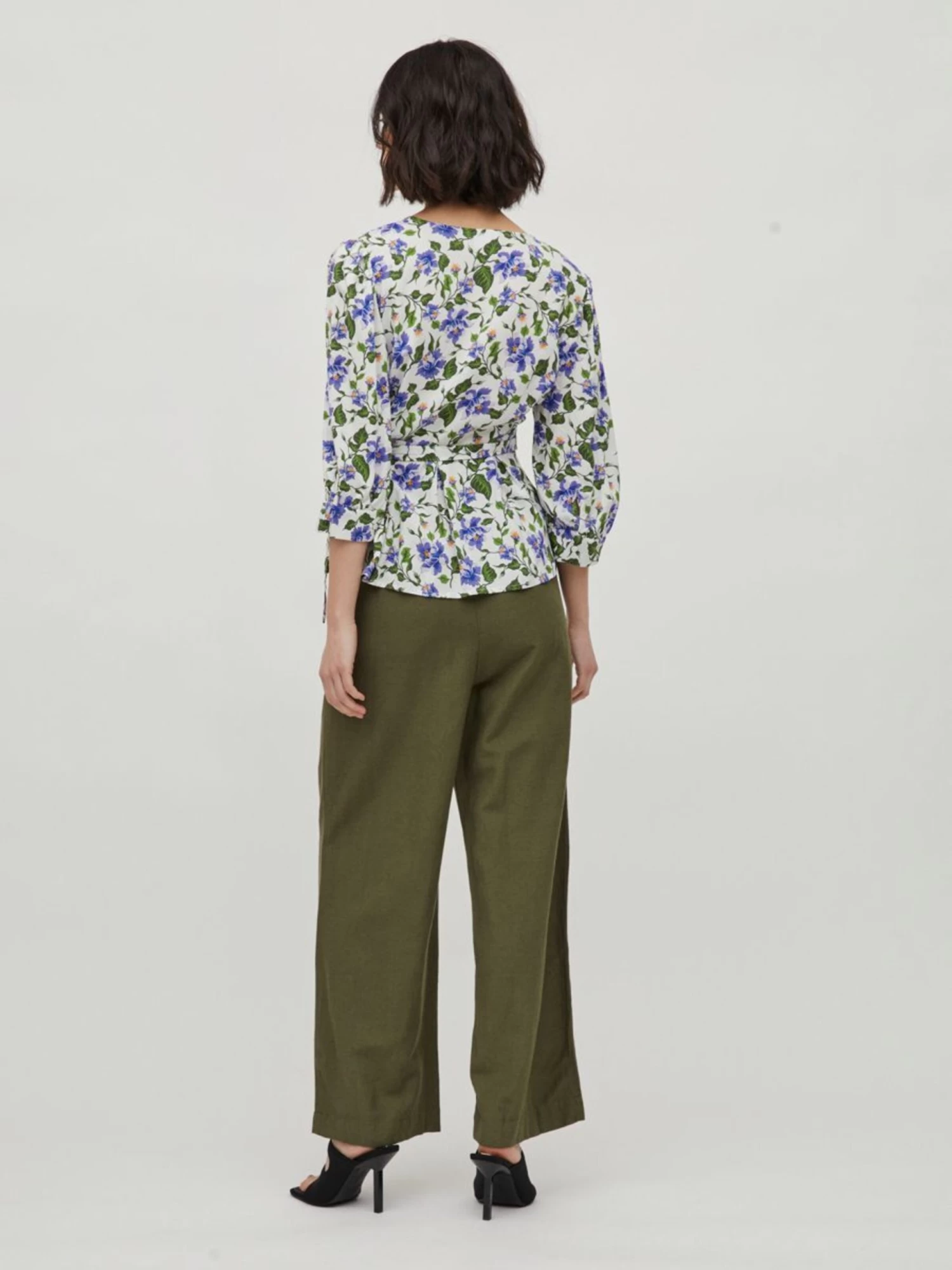 Blouses Met Korte Mouw Blouse Dames Groen 6 Blouses Met Korte Mouw Blouse Dames Groen - Afbeelding 4