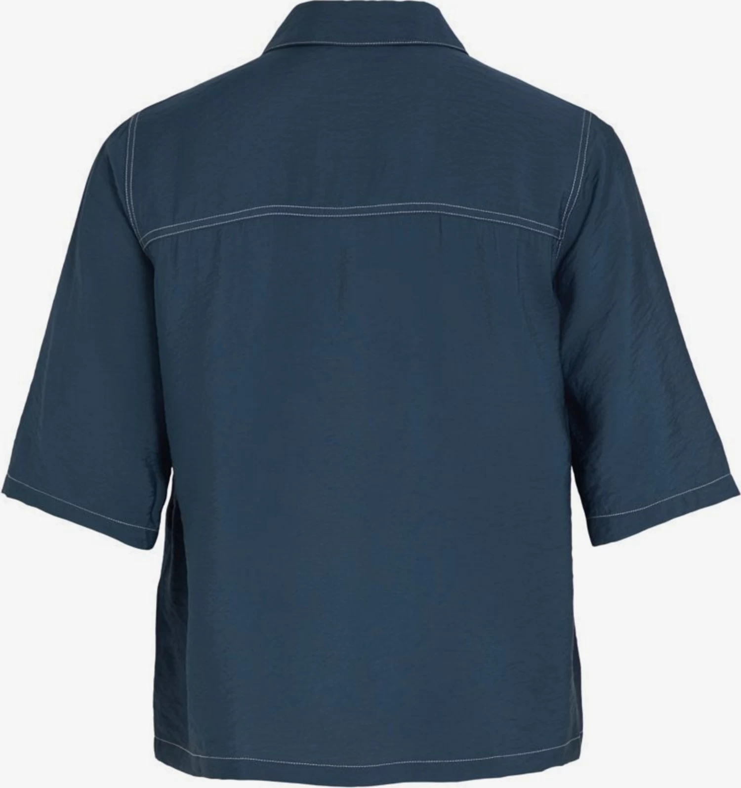 Vila Overhemden Blouse Dames Donkerblauw 4 Vila Overhemden Blouse Dames Donkerblauw - Afbeelding 2