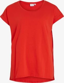 Vila T-shirts Shirt DREAMERS Dames Vuurrood