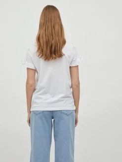 Vila T-shirts Shirt Dreamers Dames Wit -Vila f33a09c07d9122e8ca22192d5e61fb4c