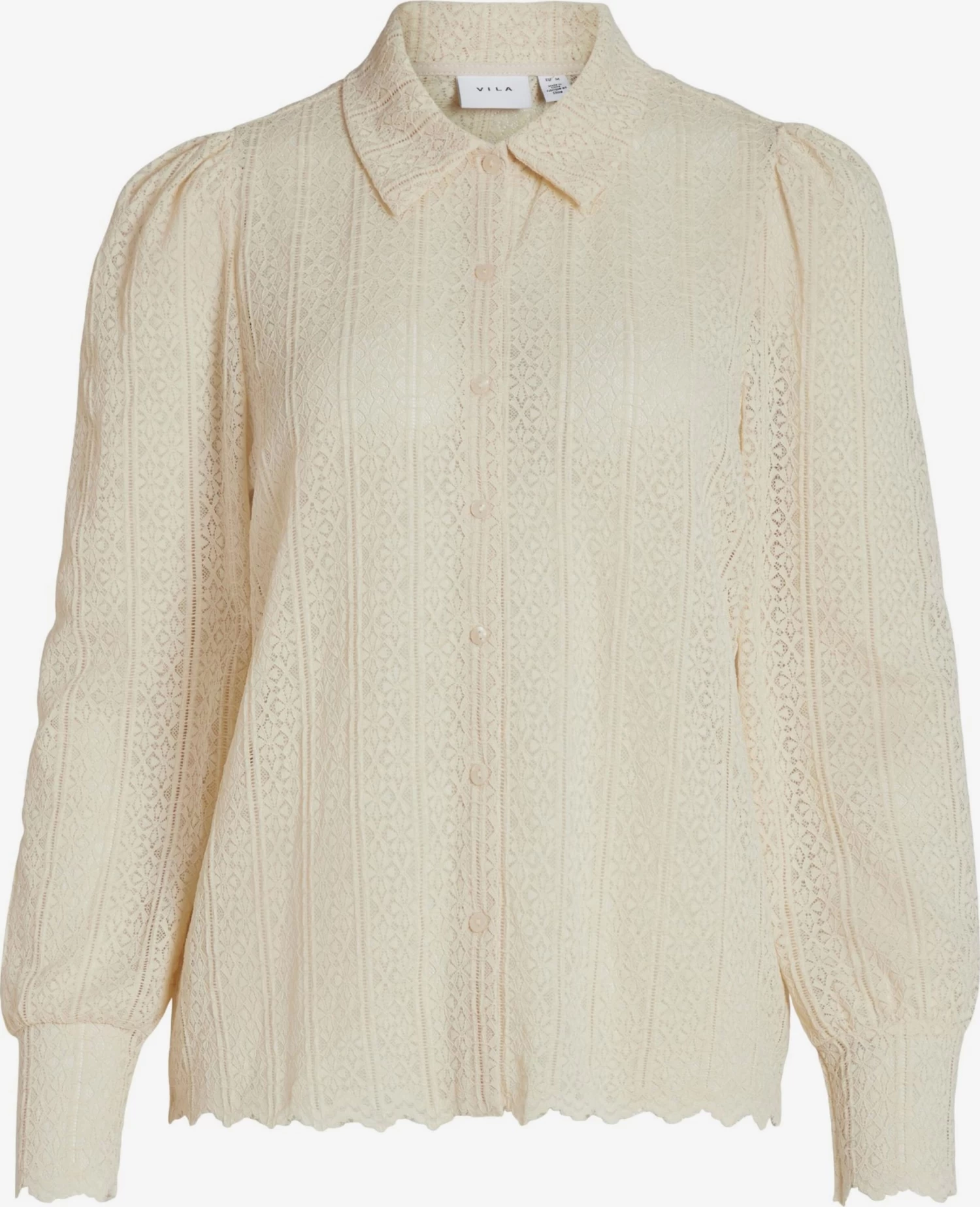 Vila Overhemden Blouse SIKKA Dames Beige 3 Vila Overhemden Blouse SIKKA Dames Beige