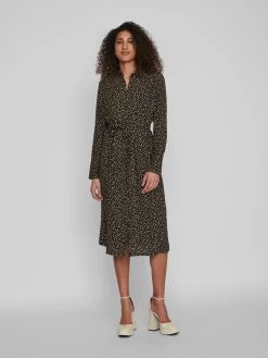 Vila Maxi Jurken Blousejurk Pil Oma Dames Zwart 11 Vila Maxi Jurken Blousejurk Pil Oma Dames Zwart -Vila f4175f3d76f97bd289250048f31042fe