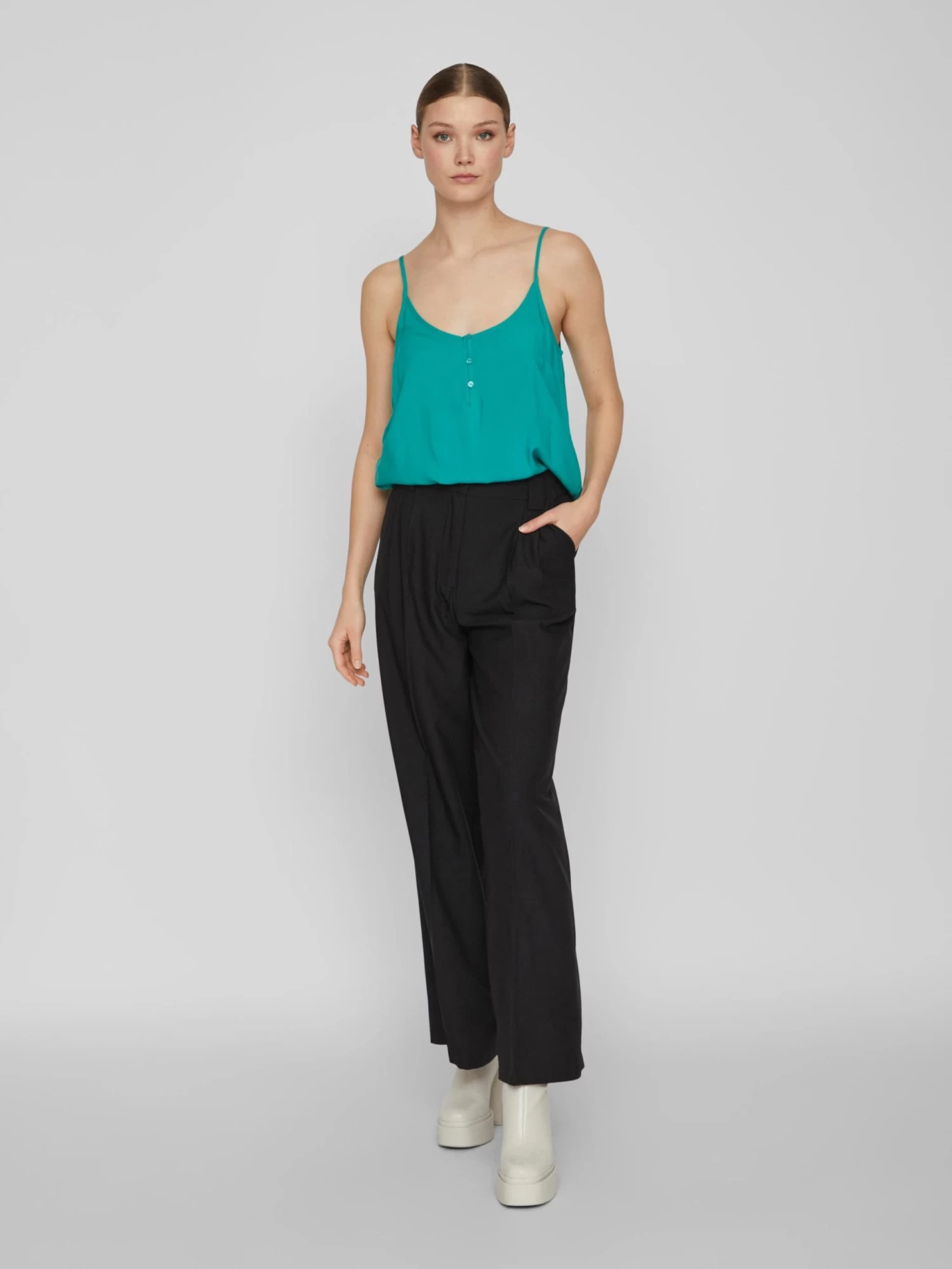 Vila Blouse Tops Blouse PAYA Dames Groen 6 Vila Blouse Tops Blouse PAYA Dames Groen - Afbeelding 4