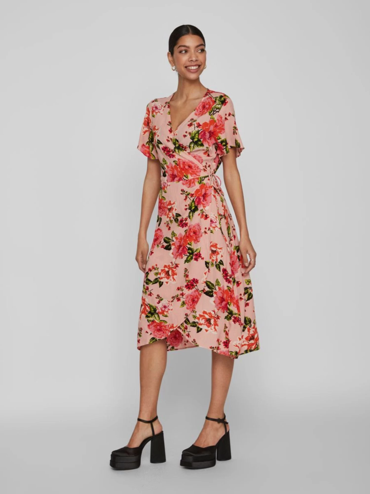 Vila Mini Jurken Jurk Dames Rosa 7 Vila Mini Jurken Jurk Dames Rosa - Afbeelding 5