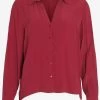 Vila Blouseshirts Blouse Fini Dames Wijnrood