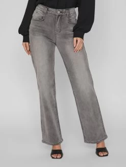 Vila Jeans Bootcut Jeans Dames Grijs -Vila f6879bfd93f594accaf5601888e358d6