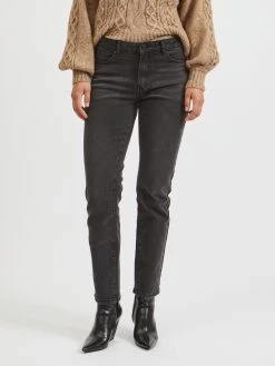 Vila Straight Regular Jeans Stray Dames Zwart 11 Vila Straight Regular Jeans Stray Dames Zwart -Vila f69ac400d65f7cd5b3907a7c0abf02cc