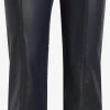 Vila Leren Broeken Flared Broek Nanna Dames Navy