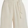 Vila Shorts Loosefit Broek Lania Dames Taupe