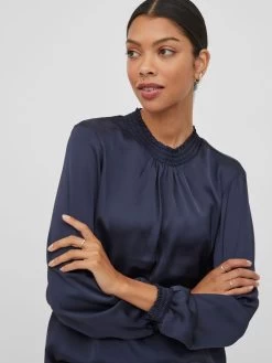 Vila Blouseshirts Blouse Dames Navy 14 Vila Blouseshirts Blouse Dames Navy -Vila f71826ad39baebef1c886ac2fcf96b9d